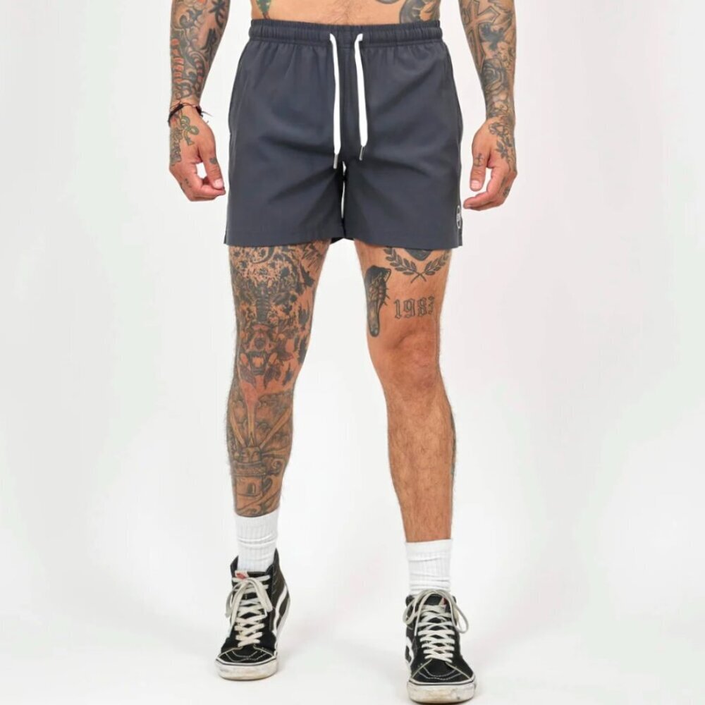 COVE USA Recycled Stretch Shorts 4" 30 Gunmetal Gray